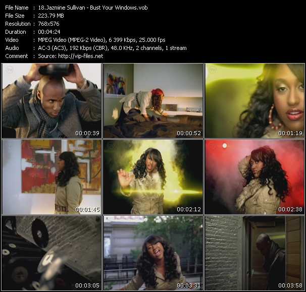Jazmine Sullivan video ”Bust Your Windows” from dvd ”The Original Blockbusters Videomix Vol.37”