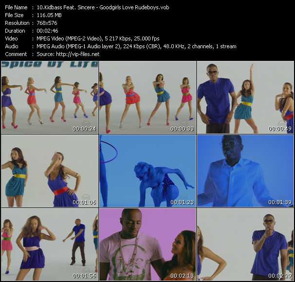 Kidbass Feat. Sincere video ”Goodgirls Love Rudeboys” from dvd ”The Video Pool UK April 2009”