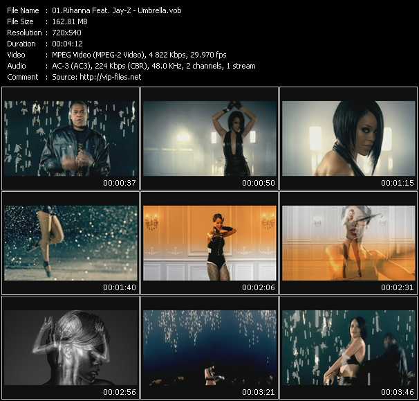 Rihanna Feat. Jay-Z video ”Umbrella” from dvd ”Woman Video Hits Vol.4”