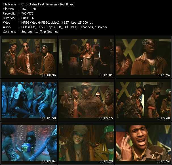 J-Status Feat. Rihanna video ”Roll It” from dvd ”Clubworx 3”