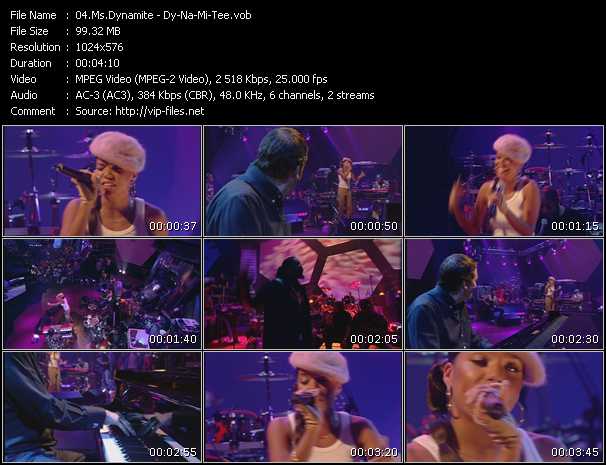 Ms. Dynamite video ”Dy-Na-Mi-Tee (Live From Later With Jools Holland)” from dvd ”Later... With Jools Holland. Best Of Hip Hop And Soul”