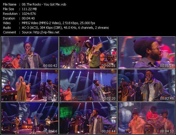 Roots video ”You Got Me (Live From Later With Jools Holland)” from dvd ”Later... With Jools Holland. Best Of Hip Hop And Soul”