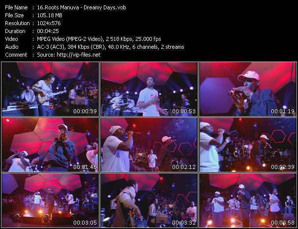 Roots Manuva video ”Dreamy Days (From "Later With Jools Holland")” from dvd ”Later... With Jools Holland. Best Of Hip Hop And Soul”