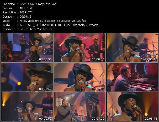 Mj Cole video ”Crazy Love (From "Later With Jools Holland")” from dvd ”Later... With Jools Holland. Best Of Hip Hop And Soul”