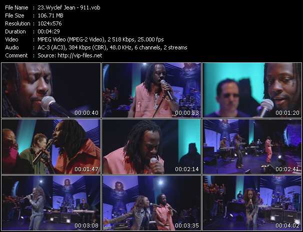 Wyclef Jean video ”911 (Live From Later With Jools Holland)” from dvd ”Later... With Jools Holland. Best Of Hip Hop And Soul”