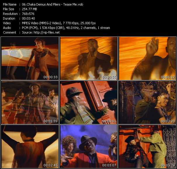 Chaka Demus And Pliers video ”Tease Me” from dvd ”MixMash Reggae Vol.1”