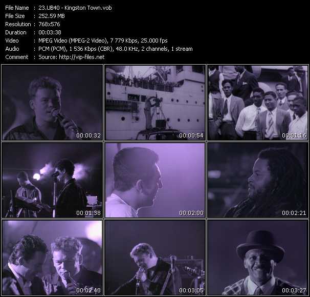 Ub40 video ”Kingston Town” from dvd ”MixMash Reggae Vol.1”