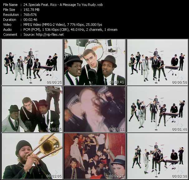 Specials Feat. Rico (Rico Rodriguez) video ”A Message To You Rudy” from dvd ”MixMash Reggae Vol.1”
