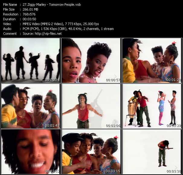 Ziggy Marley video ”Tomorrow People” from dvd ”MixMash Reggae Vol.1”