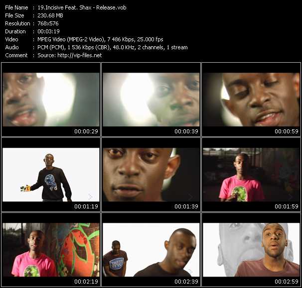 Incisive Feat. Shax video ”Release” from dvd ”MixMash Urban April 2009”