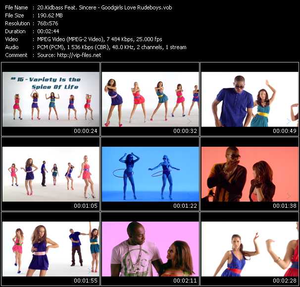 Kidbass Feat. Sincere video ”Goodgirls Love Rudeboys” from dvd ”MixMash Urban April 2009”