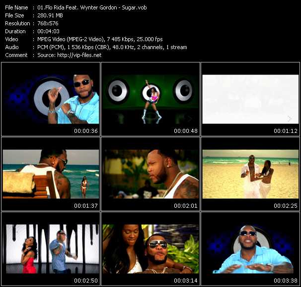 Flo Rida Feat. Wynter Gordon video ”Sugar” from dvd ”MixMash Urban June 2009”