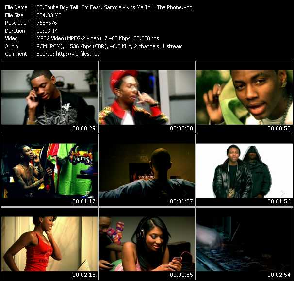 Soulja Boy Tell 'Em Feat. Sammie video ”Kiss Me Thru The Phone” from dvd ”MixMash Urban June 2009”