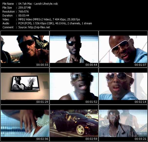 Tah Mac video ”Lavish Lifestyle” from dvd ”MixMash Urban June 2009”