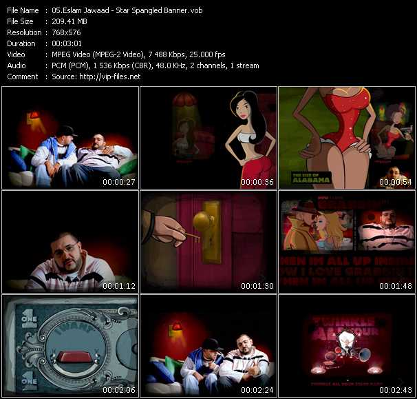 Eslam Jawaad video ”Star Spangled Banner” from dvd ”MixMash Urban June 2009”