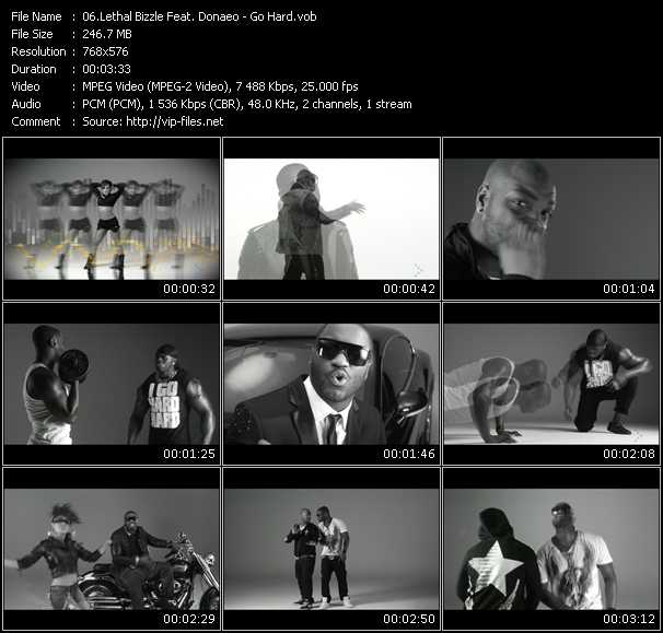 Lethal Bizzle Feat. Donaeo (Donae'o) video ”Go Hard” from dvd ”MixMash Urban June 2009”