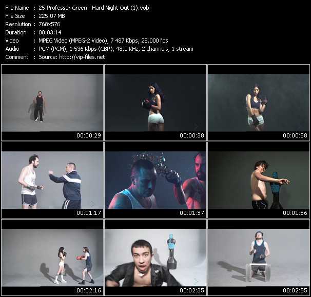 Professor Green video ”Hard Night Out (1)” from dvd ”MixMash Urban June 2009”