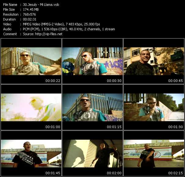 Jesuly video ”Mi Llama” from dvd ”MixMash Urban June 2009”