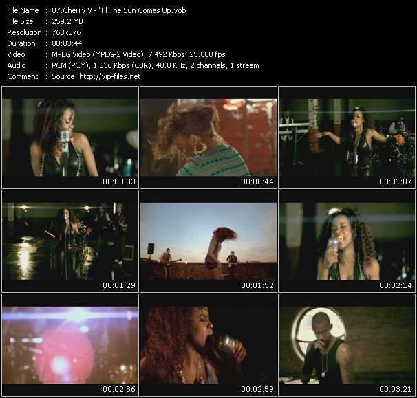 Cherri V video ”'Til The Sun Comes Up” from dvd ”MixMash Urban July 2009”