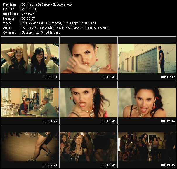 Kristinia DeBarge video ”Goodbye” from dvd ”MixMash Urban July 2009”