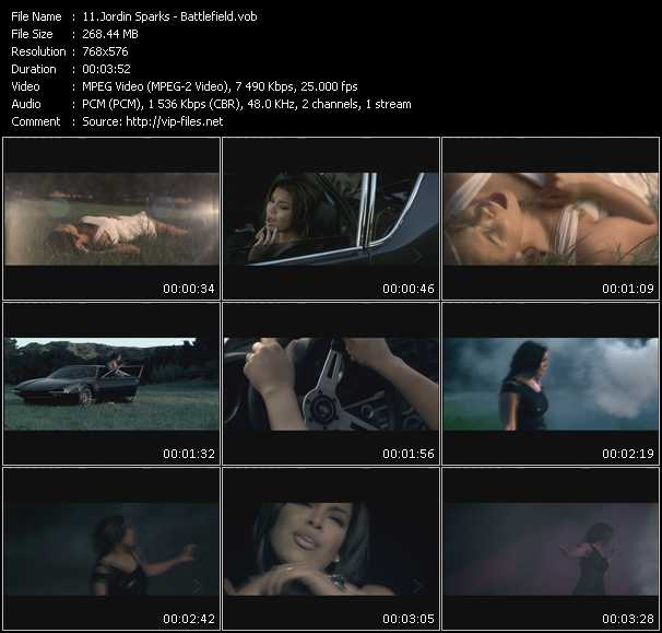 Jordin Sparks video ”Battlefield” from dvd ”MixMash Urban July 2009”