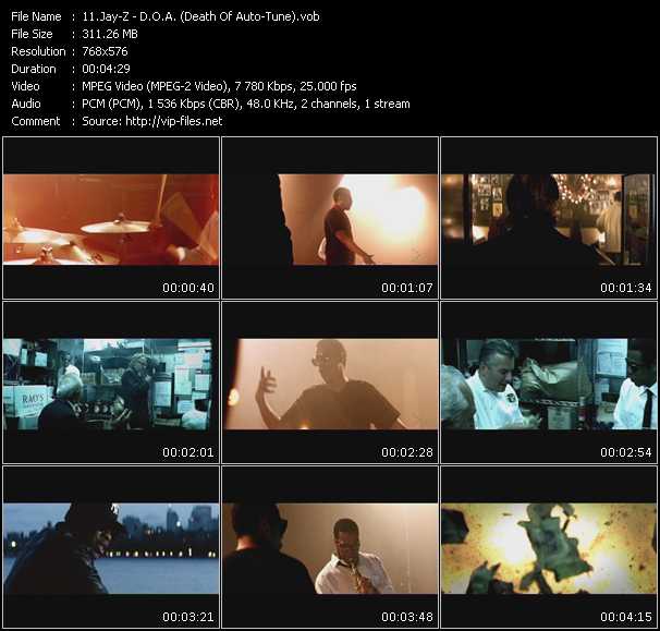 Jay-Z video ”D.O.A. (Death Of Auto-Tune)” from dvd ”MixMash Urban August 2009”