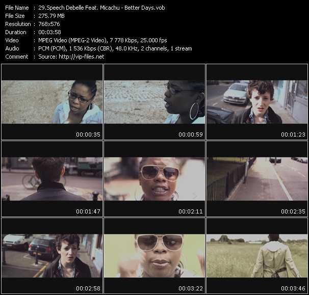 Speech Debelle Feat. Micachu video ”Better Days” from dvd ”MixMash Urban August 2009”