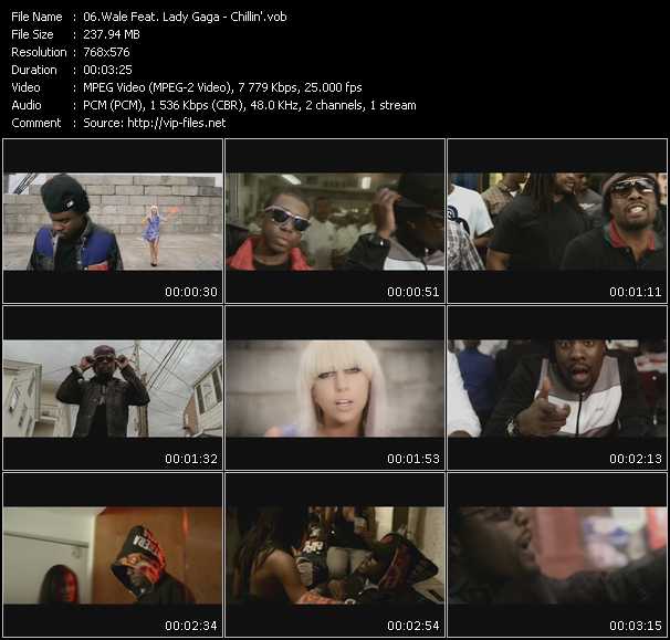 Wale Feat. Lady Gaga video ”Chillin'” from dvd ”MixMash Urban September 2009”