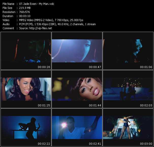 Jade Ewen video ”My Man” from dvd ”MixMash Urban September 2009”