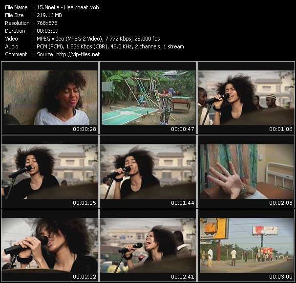 Nneka video ”Heartbeat” from dvd ”MixMash Urban September 2009”