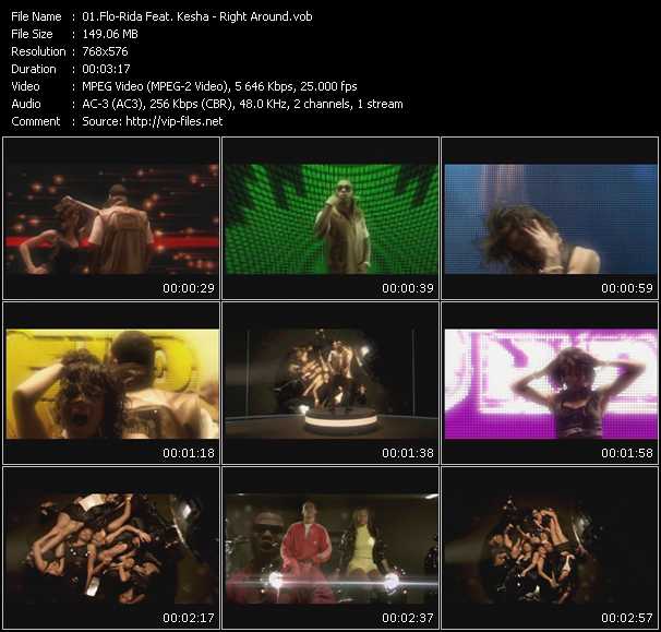 Flo Rida Feat. Kesha video ”Right Around” from dvd ”NRJ Hit Music Only 2009”