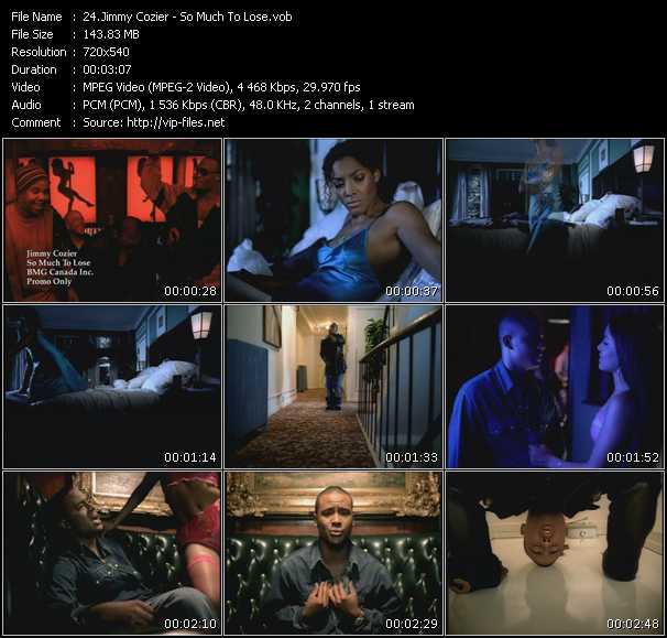 Jimmy Cozier video ”So Much To Lose” from dvd ”Canada Hot Video August 2002”