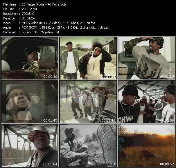 Nappy Roots video ”Po' Folks” from dvd ”Canada Hot Video August 2002”