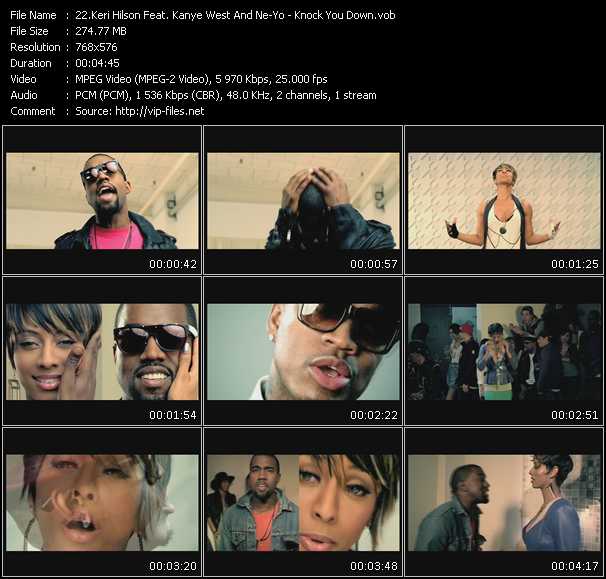 Keri Hilson Feat. Kanye West And Ne-Yo video ”Knock You Down” from dvd ”UK Chart Video June 2009”