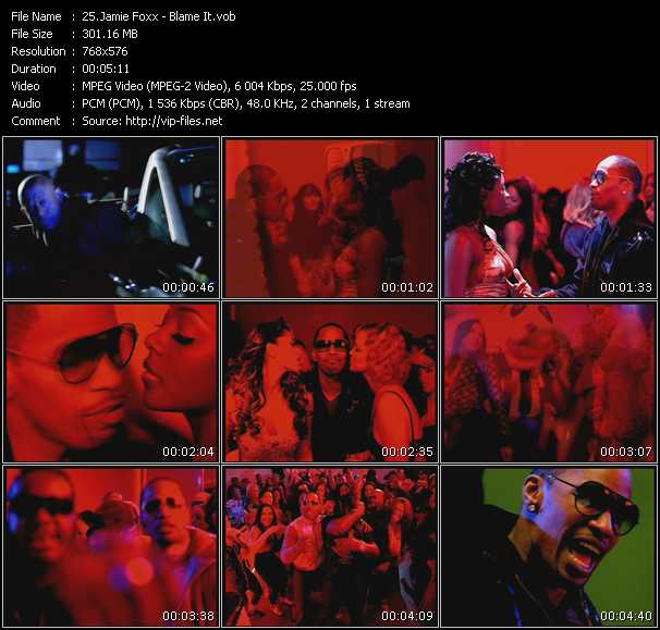 Jamie Foxx video ”Blame It” from dvd ”UK Chart Video June 2009”