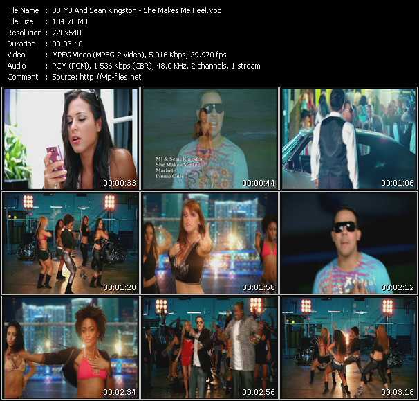 Mj And Sean Kingston video ”She Makes Me Feel” from dvd ”Express Video May 2009 Week 1”
