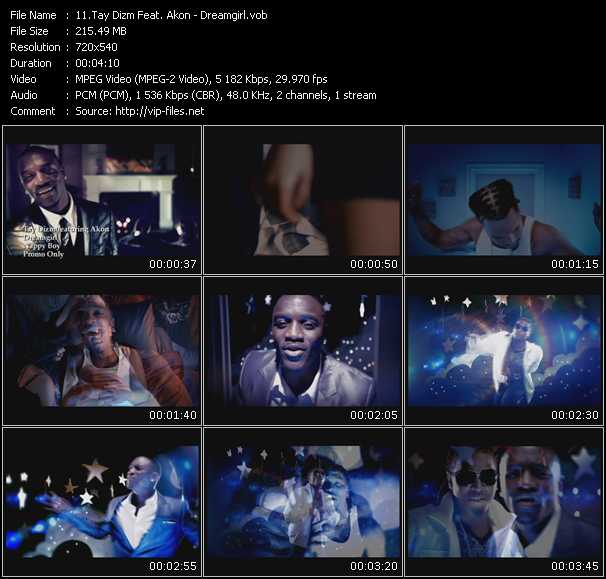 Tay Dizm Feat. Akon video ”Dreamgirl” from dvd ”Express Video May 2009 Week 2”