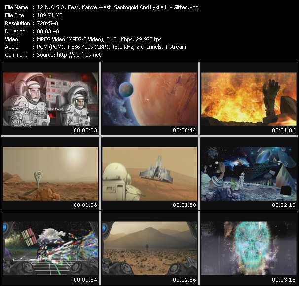 N.A.S.A. Feat. Kanye West, Santigold (Santogold) And Lykke Li video ”Gifted” from dvd ”Express Video May 2009 Week 2”