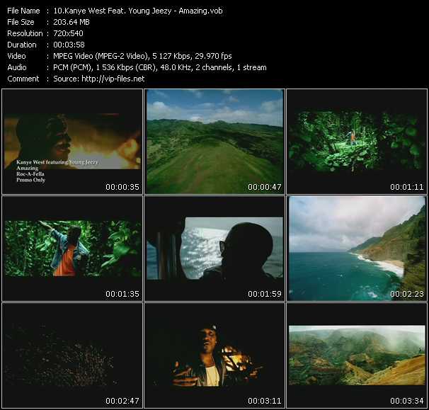Kanye West Feat. Young Jeezy video ”Amazing” from dvd ”Express Video May 2009 Week 4”
