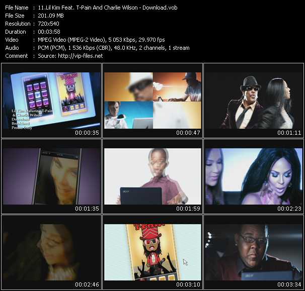 Lil' Kim Feat. T-Pain And Charlie Wilson video ”Download” from dvd ”Express Video May 2009 Week 4”