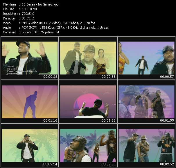 Serani video ”No Games” from dvd ”Express Video May 2009 Week 3”