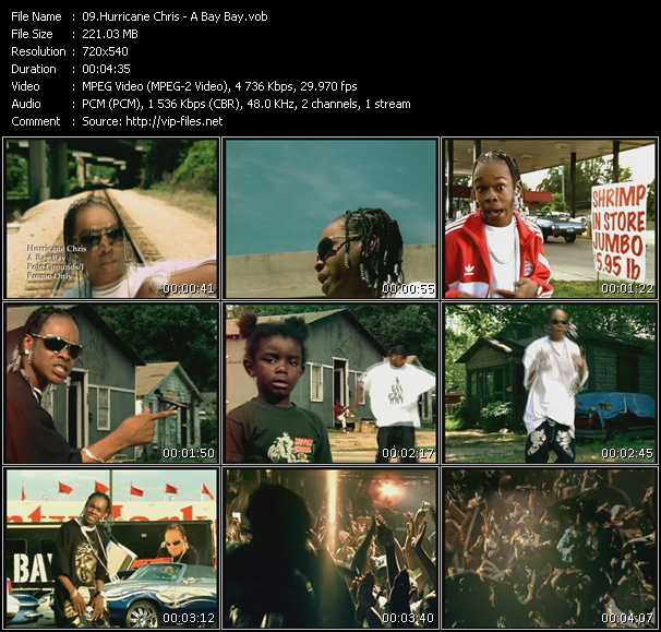 Hurricane Chris video ”A Bay Bay” from dvd ”Express Video July 2007 Week 3”