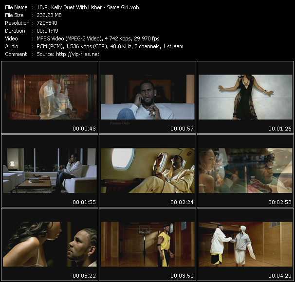 R. Kelly Duet With Usher video ”Same Girl” from dvd ”Express Video July 2007 Week 3”