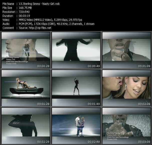 Sterling Simms video ”Nasty Girl” from dvd ”Express Video June 2007 Week 4”