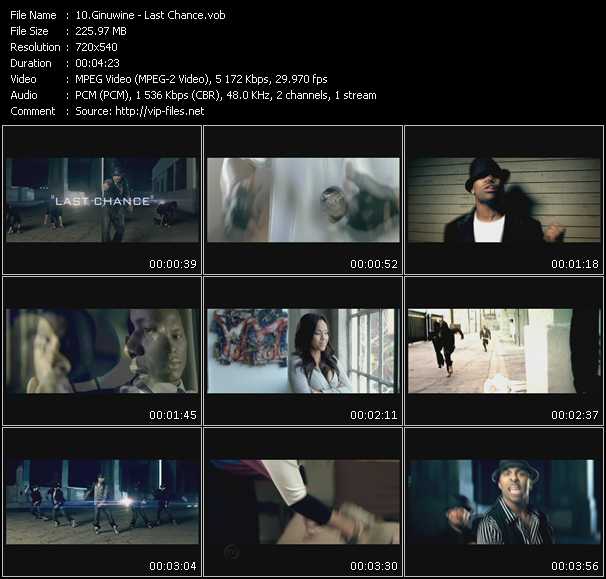 Ginuwine video ”Last Chance” from dvd ”Express Video June 2009 Week 1”