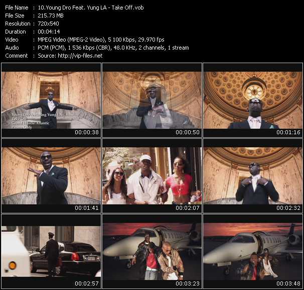 Young Dro Feat. Yung LA video ”Take Off” from dvd ”Express Video June 2009 Week 2”