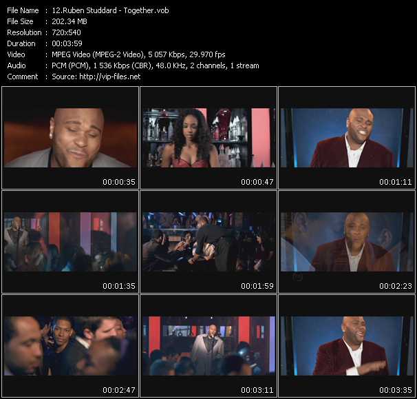 Ruben Studdard video ”Together” from dvd ”Express Video June 2009 Week 2”