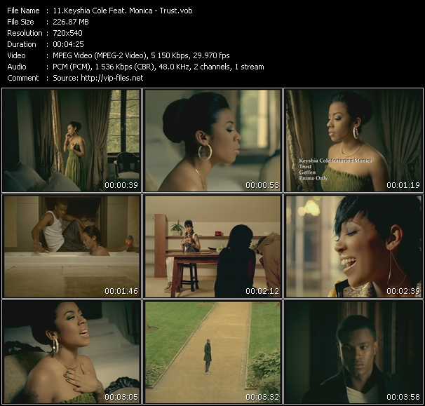 Keyshia Cole Feat. Monica video ”Trust” from dvd ”Express Video June 2009 Week 3”