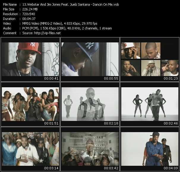 Webstar And Jim Jones Feat. Juelz Santana video ”Dancin On Me” from dvd ”Express Video June 2009 Week 4”