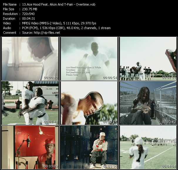 Ace Hood Feat. Akon And T-Pain video ”Overtime” from dvd ”Express Video June 2009 Week 5”